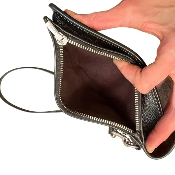 Coach black leather north south crossbody bag CM235 - Picture 11 of 13